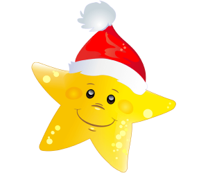 Gwiazda Boże Narodzenie z Santa Claus kapelusz Gra